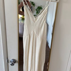 JENS PIRATE BOOTY CREAM ROMPER SIZE S